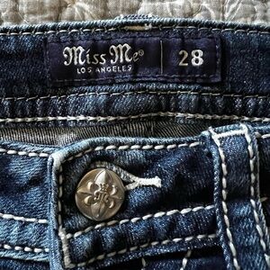 Miss Me Dark Blue Denim Jeans